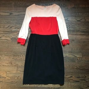 Kate Spade 'Parker' Colorblock Sheath Dress, Sz 6